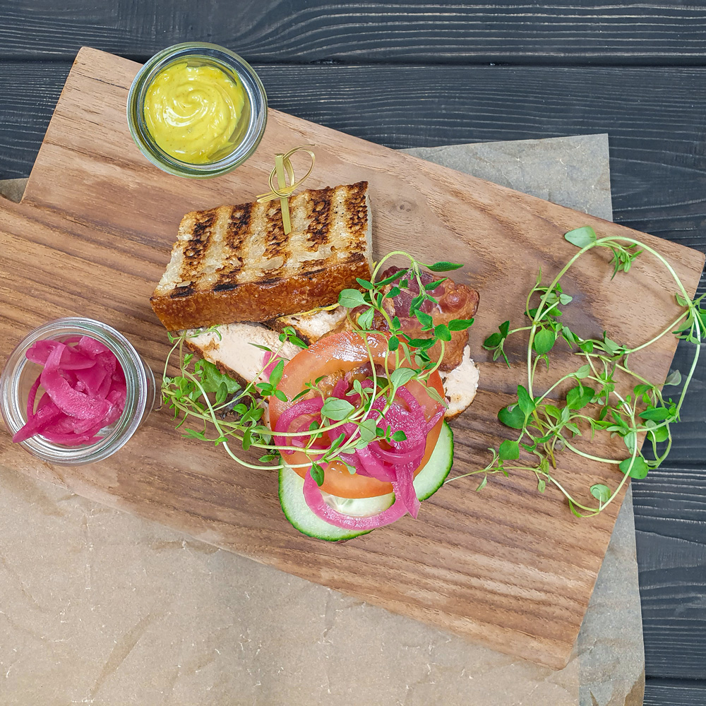 Receptionssandwich blandet